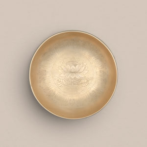 anupam engraved lotus motif