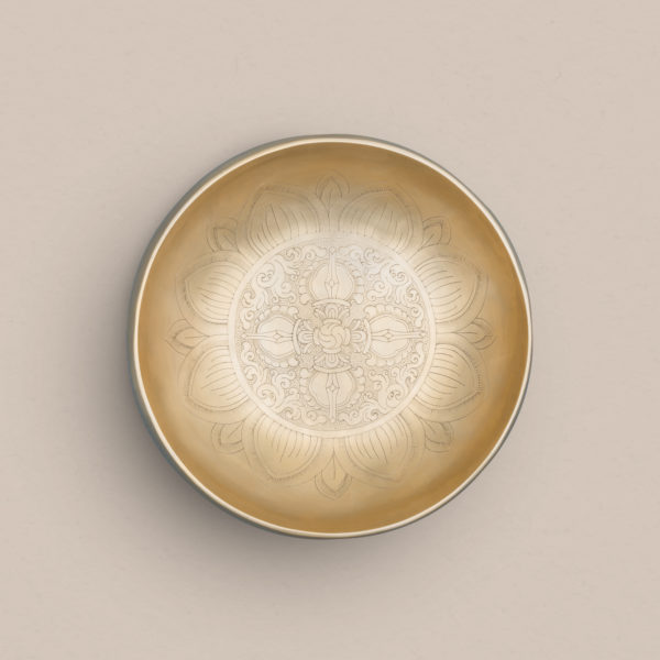 anupam engraved vajra and lotus