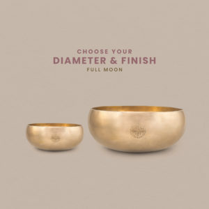 Anupam Premium Vibration Therapy Bowl – Select Diameter & Finish – Full Moon