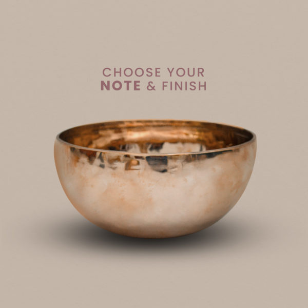 Pure Bliss Note Bowl - Tibetan singing bowl for meditation and sound therapy, ideal for relaxation and mindfulness.